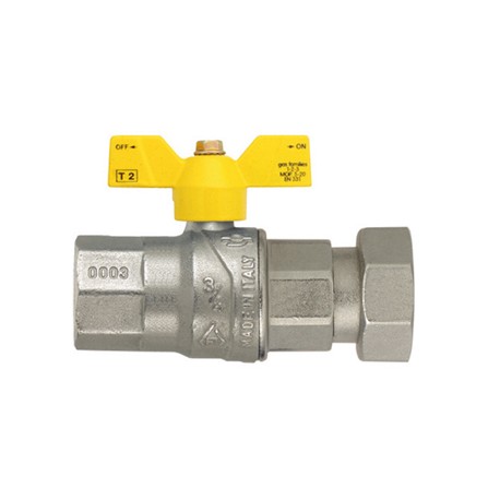 Шаровой кран FIV FUTURGAS с накидной гайкой